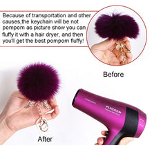 Load image into Gallery viewer, Fur Pom Keychains Fake Rabbit Fur Ball Keychain