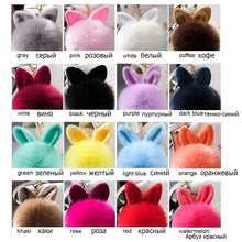 Load image into Gallery viewer, Fur Pom Keychains Fake Rabbit Fur Ball Keychain