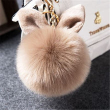 Load image into Gallery viewer, Fur Pom Keychains Fake Rabbit Fur Ball Keychain