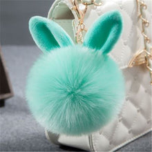 Load image into Gallery viewer, Fur Pom Keychains Fake Rabbit Fur Ball Keychain