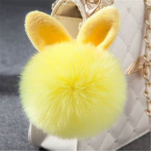 Load image into Gallery viewer, Fur Pom Keychains Fake Rabbit Fur Ball Keychain
