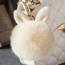 Load image into Gallery viewer, Fur Pom Keychains Fake Rabbit Fur Ball Keychain