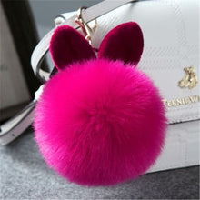 Load image into Gallery viewer, Fur Pom Keychains Fake Rabbit Fur Ball Keychain