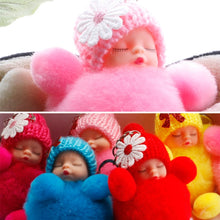 Load image into Gallery viewer, Sleeping Baby Doll Ball Key Chain Car Keyring Holder Bag Pendant Charm Keychain