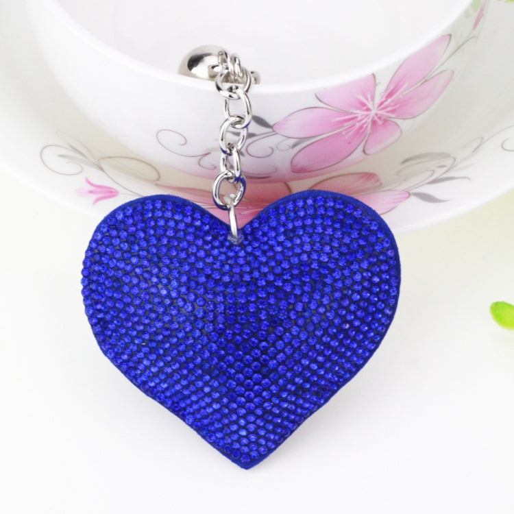 Heart Keychain Leather Tassel Gold Key Holder Metal Crystal Key Chain Keyring Charm Bag Auto Pendant Gift, purple, green, dark blue, lake blue, silver white, watermelon red, light blue, orange, black white, magenta, black gray, yellow, light red, red  ...