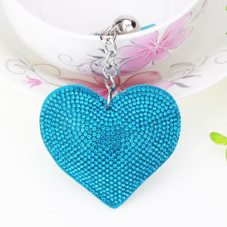 Heart Keychain Leather Tassel Gold Key Holder Metal Crystal Key Chain Keyring Charm Bag Auto Pendant Gift, purple, green, dark blue, lake blue, silver white, watermelon red, light blue, orange, black white, magenta, black gray, yellow, light red, red  ...