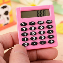 Load image into Gallery viewer, Pocket Cartoon Mini Calculator Candy Colors Handheld Coin Batteries Calculation Tool, Pocket Mini Calculator