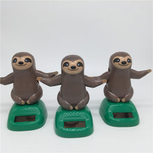 Load image into Gallery viewer, Novelty Solar Toys Plastic ABS Sloth Solar Powered Dancing for Car Decoration, Sloth