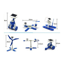 Load image into Gallery viewer, 3PCS DIY Solar Puzzle Toys 6 in 1 Educational Solar Power Kits Novelty Solar Robots for Kids