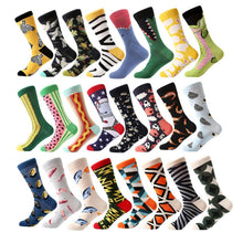 Load image into Gallery viewer, Cotton Various Cartoon Geometric Patterns Fashion Men Tube Socks