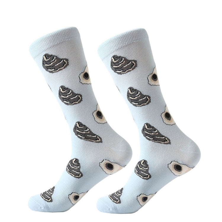 Cotton Various Cartoon Geometric Patterns Fashion Men Tube Socks