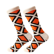 Load image into Gallery viewer, Cotton Various Cartoon Geometric Patterns Fashion Men Tube Socks