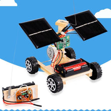 Load image into Gallery viewer, DIY Mini Wooden Car Wireless Remote Control Vehicle Model Kids Toys