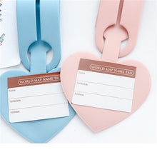 Load image into Gallery viewer, Love Shape Luggage Tag Travel Pass Name Card Tag