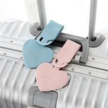 Load image into Gallery viewer, Love Shape Luggage Tag Travel Pass Name Card Tag