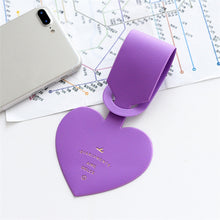 Load image into Gallery viewer, Love Shape Luggage Tag Travel Pass Name Card Tag