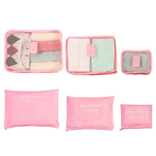 Load image into Gallery viewer, 6 PCS/Set Travel Bag ClothesLuggage Organizer High Capacity Mesh Packing Cubes