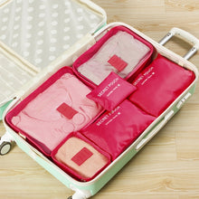Load image into Gallery viewer, 6 PCS/Set Travel Bag ClothesLuggage Organizer High Capacity Mesh Packing Cubes