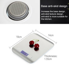 Load image into Gallery viewer, BOH-2012 Digital Multi-function Stainless Steel Food Kitchen Scale with LCD Display, Specification: 10kg/1g, 10kg/1g, Silver, 10kg/1g, Rose Gold