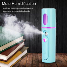 Load image into Gallery viewer, Facial Steamer Nano Steamer Handy  Face Moisture Sprayer Rechargeable Mini USB Charging