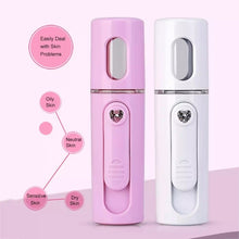 Load image into Gallery viewer, Facial Steamer Nano Steamer Handy  Face Moisture Sprayer Rechargeable Mini USB Charging