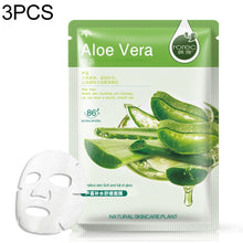 Load image into Gallery viewer, 3 PCS Skin Care Plant Facial Mask Moisturizing Oil Control Blackhead Remover Wrapped Mask Face Mask Face Care, Blueberry, Aloe Vera, Olive, Honey, Red Pomegranate, Cucumber