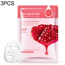 Load image into Gallery viewer, 3 PCS Skin Care Plant Facial Mask Moisturizing Oil Control Blackhead Remover Wrapped Mask Face Mask Face Care, Blueberry, Aloe Vera, Olive, Honey, Red Pomegranate, Cucumber