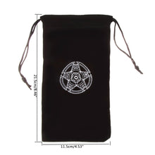 Load image into Gallery viewer, Velvet Pentagram Tarot Card Bag Home Mini Drawstring Package, Drawstring Package