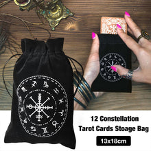 Load image into Gallery viewer, Velvet Pentagram Tarot Card Bag Home Mini Drawstring Package, Drawstring Package