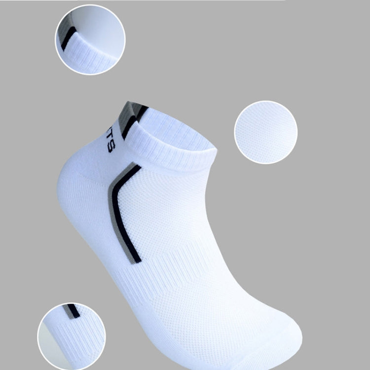 5 Pairs Cotton Socks Men&#39;s Solid Color Fashion Male Boat Socks