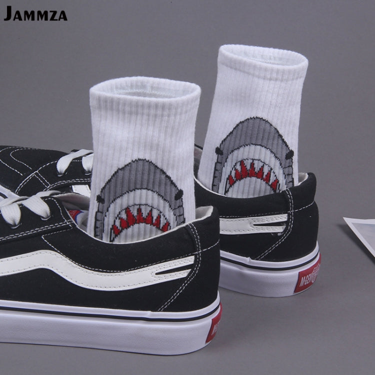 Cartoon Shark Socks Funny Fashion Cotton Socks