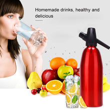Load image into Gallery viewer, Manual Soda Siphon CO2 Dispenser Water Bubble Generator Cool Drink Cocktail Soda Machine Aluminum Bar DIY Soda Maker, Capacity: 1L