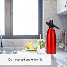 Load image into Gallery viewer, Manual Soda Siphon CO2 Dispenser Water Bubble Generator Cool Drink Cocktail Soda Machine Aluminum Bar DIY Soda Maker, Capacity: 1L