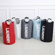 Load image into Gallery viewer, Portable Waterproof Hamper Dirty Clothes Large Collapsible Washing Laundry Basket Bag