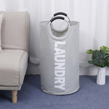 Load image into Gallery viewer, Portable Waterproof Hamper Dirty Clothes Large Collapsible Washing Laundry Basket Bag
