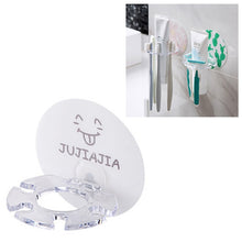 Load image into Gallery viewer, Plastic Toothbrush Holder Toothpaste Storage Tooth Brush Dispenser, WHITE, Pink, Green