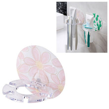 Load image into Gallery viewer, Plastic Toothbrush Holder Toothpaste Storage Tooth Brush Dispenser, WHITE, Pink, Green