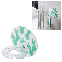 Load image into Gallery viewer, Plastic Toothbrush Holder Toothpaste Storage Tooth Brush Dispenser, WHITE, Pink, Green