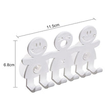 Load image into Gallery viewer, 5 PCS Cute Smiley Suction Cup Hanging Toothbrush Holder Plastic Small Person Teeth Holder, Cute Smiley Suction Toothbrush Holder