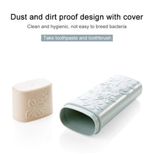 Load image into Gallery viewer, Portable Flower Carved Toothbrush Holder Outdoor Toothrush Cap Case Toothpaste Storage Box Wash Cup