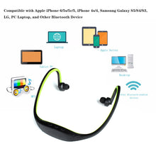 Load image into Gallery viewer, S9 Wireless Sports Bluetooth Earphones for iPhone Huawei XiaoMi Phone, Support TF / SD Card &amp; Microphone