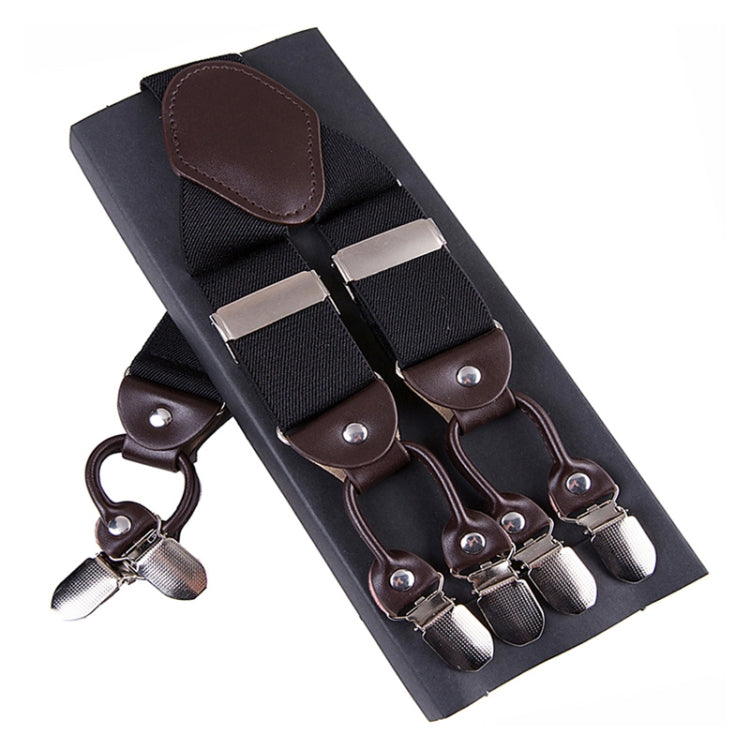 Adjustable 6 Clips Trousers Strap Clip for Men, Size: 125 x 3.5cm