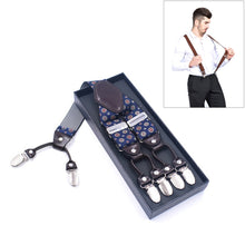 Load image into Gallery viewer, Adjustable 6 Clips Trousers Strap Clip for Men, Size: 125 x 3.5cm