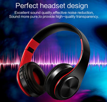 Load image into Gallery viewer, HIFI Stereo Wireless Bluetooth Headphone for Xiaomi iPhone Sumsamg Tablet, with Mic, Support SD Card &amp; FM
