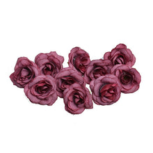 Load image into Gallery viewer, 10 Sets 4cm Artificial Flower Silk Rose Flower Head for Wedding Party Home Decoration