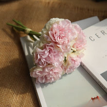Load image into Gallery viewer, 5 Heads Fake Flowers Artificial Flowers Peony Bouquet for Wedding and Home Decoration