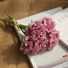 Load image into Gallery viewer, 5 Heads Fake Flowers Artificial Flowers Peony Bouquet for Wedding and Home Decoration