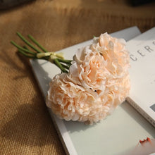 Load image into Gallery viewer, 5 Heads Fake Flowers Artificial Flowers Peony Bouquet for Wedding and Home Decoration