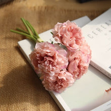 Load image into Gallery viewer, 5 Heads Fake Flowers Artificial Flowers Peony Bouquet for Wedding and Home Decoration