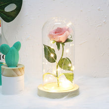 Load image into Gallery viewer, Simulation Roses Lights Glass Cover Decorations Crafts Valentines Day Gifts